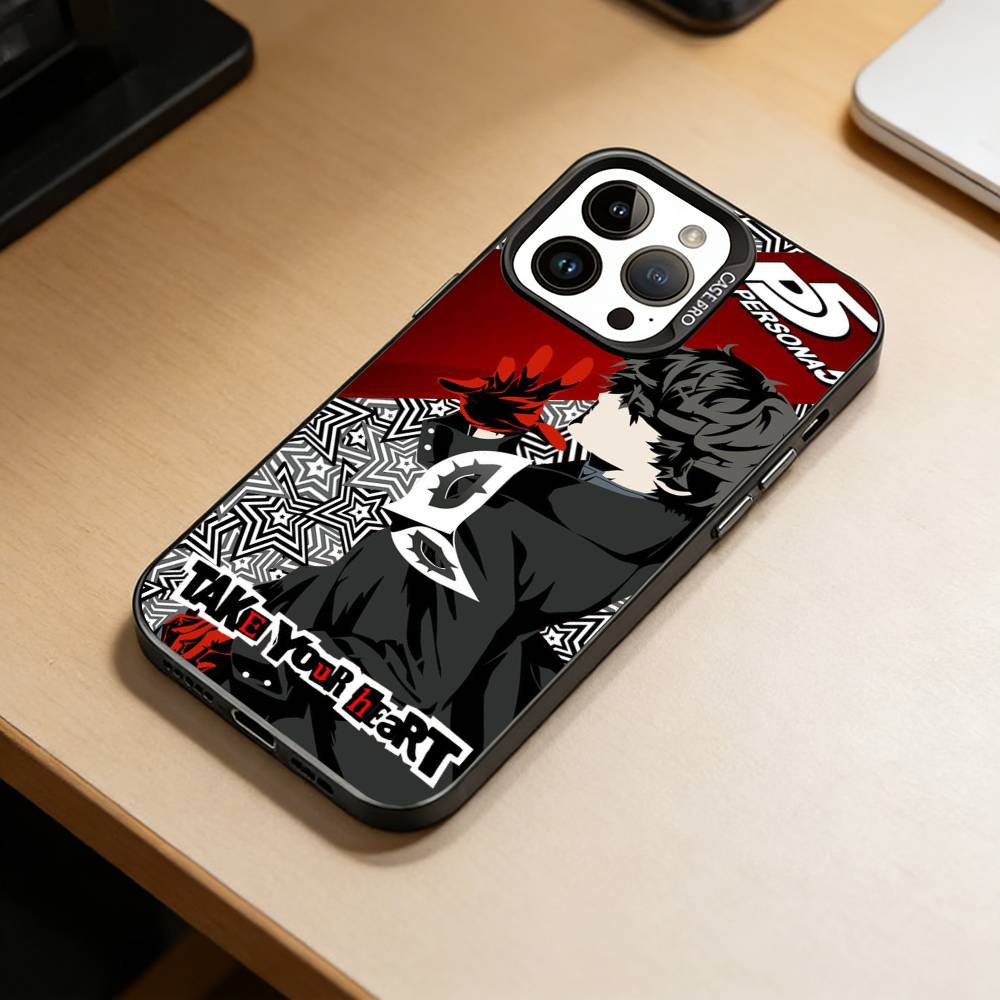 Игры-Обои Persona 5 Чехол для телефона для iPhone 17,16,15,14,13,12,11 Plus,Pro Max,XS,Цветной Посеребренный Внутренний Чехол