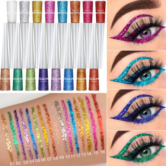 16 цветов, безопасная цветная подводка для глаз, долговечный инструмент для макияжа