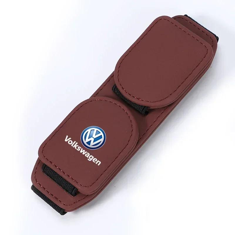 hijk1 ·Car Magnetic Glasses Clip Double Headed Card Clip For Volkswagen GTI Golf 6 7 8 Polo VW R-Line CC Passat Tiguan T-ROC Arteon Ma