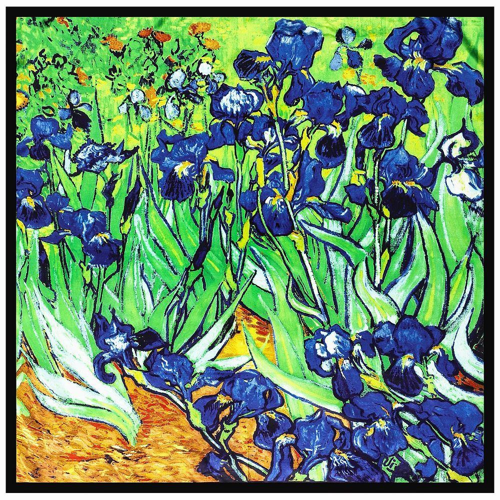 New Fashion Brand Scarf For Ladies Flower Print Silk Scarf Women Square Bandana Large Hijab Female Shawl Scarves Warps