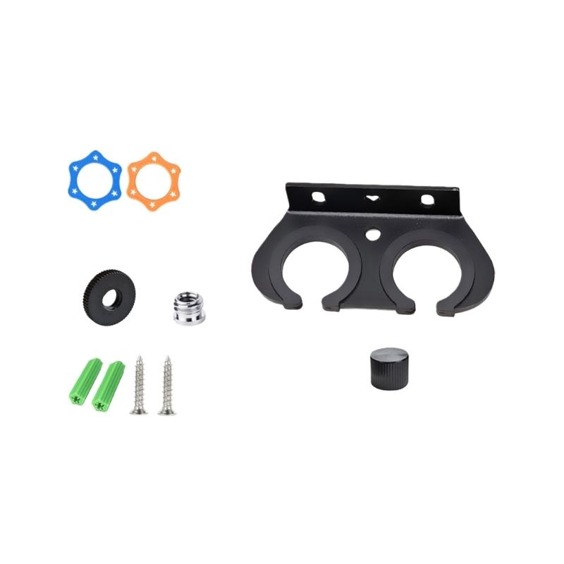 Shockproof Wall Mount Holder for Various Models Microphones Storage Organizers Holds 2/4/6/8 Microphone for Mic Stand