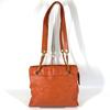 CHANEL vintage CC CC Mark logo Double Chain Tote Bag Shoulder Bag Orange