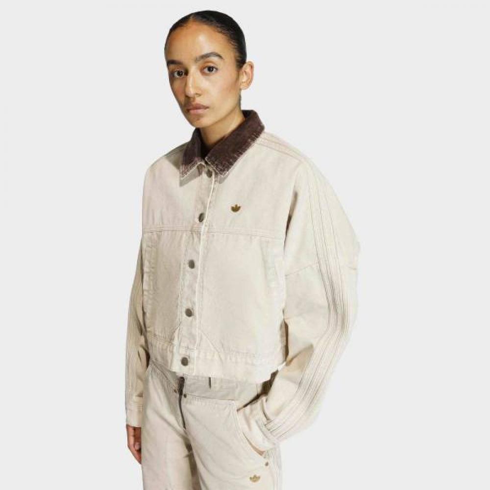 Brand Women S Button cloSure eaSy Wear canvaS Tracktop Jacket