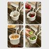 2Pcs Sink Strainer Baskets Universal Easy To Install Self-Cleaning Automatic Dumping Kitchen Draining Baskets Sink Trash Catcher