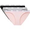 Letter Jacquard Comfortable Triangle Underwear 3-Pack Women Underwear QP3266O-D4H