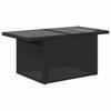 Garden Sofa Set with Cushions 9 pcs Black Poly Rattan