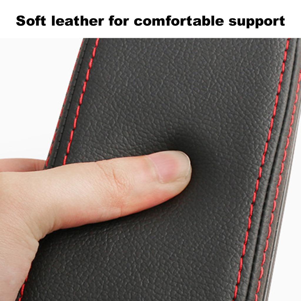 Car Armrest Left Elbow Support Leather Arm Rest Pads Adjustable Height Comfort Armrest Pad