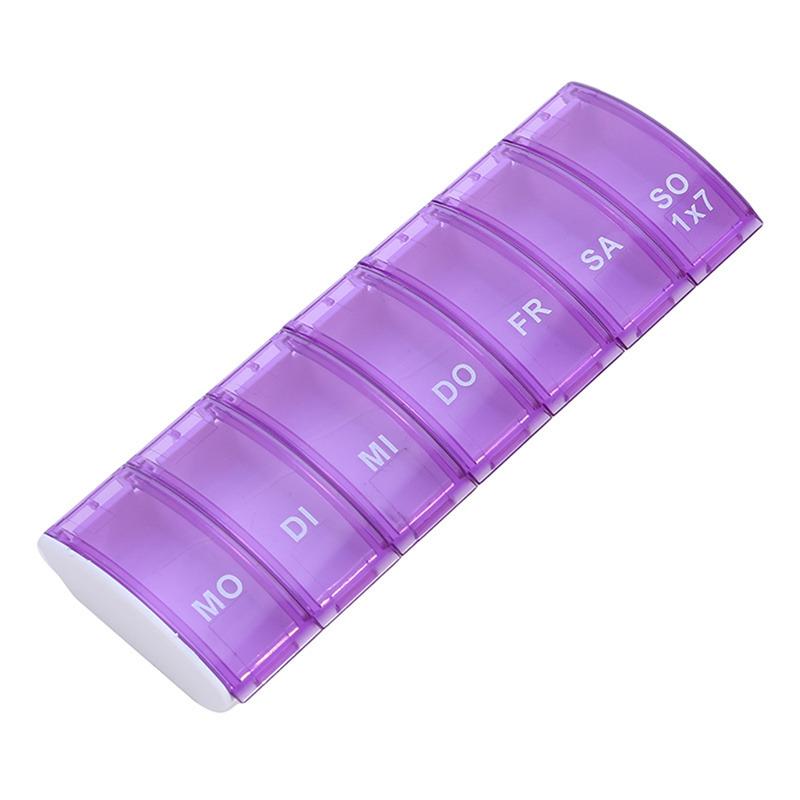 Mini Portable Pills Organizer Case 7 Grids PillBox Tablet Storage Container Weekly Medicine Pill's Box Pill Case Drug Dispense