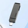 Lenovo Металлический USB-накопитель с двойным интерфейсом USB 3.2 Type-C