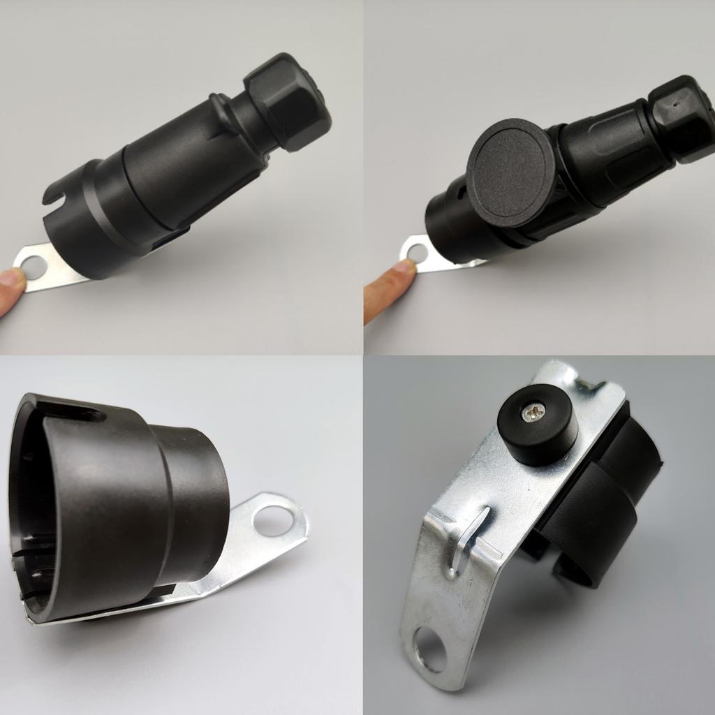 Trailer Plug Holder Parking Cover Hanger Plug Holder Trailer Plug for 7 Pin and 13 Pin Plug Upgraded Plastic Cover