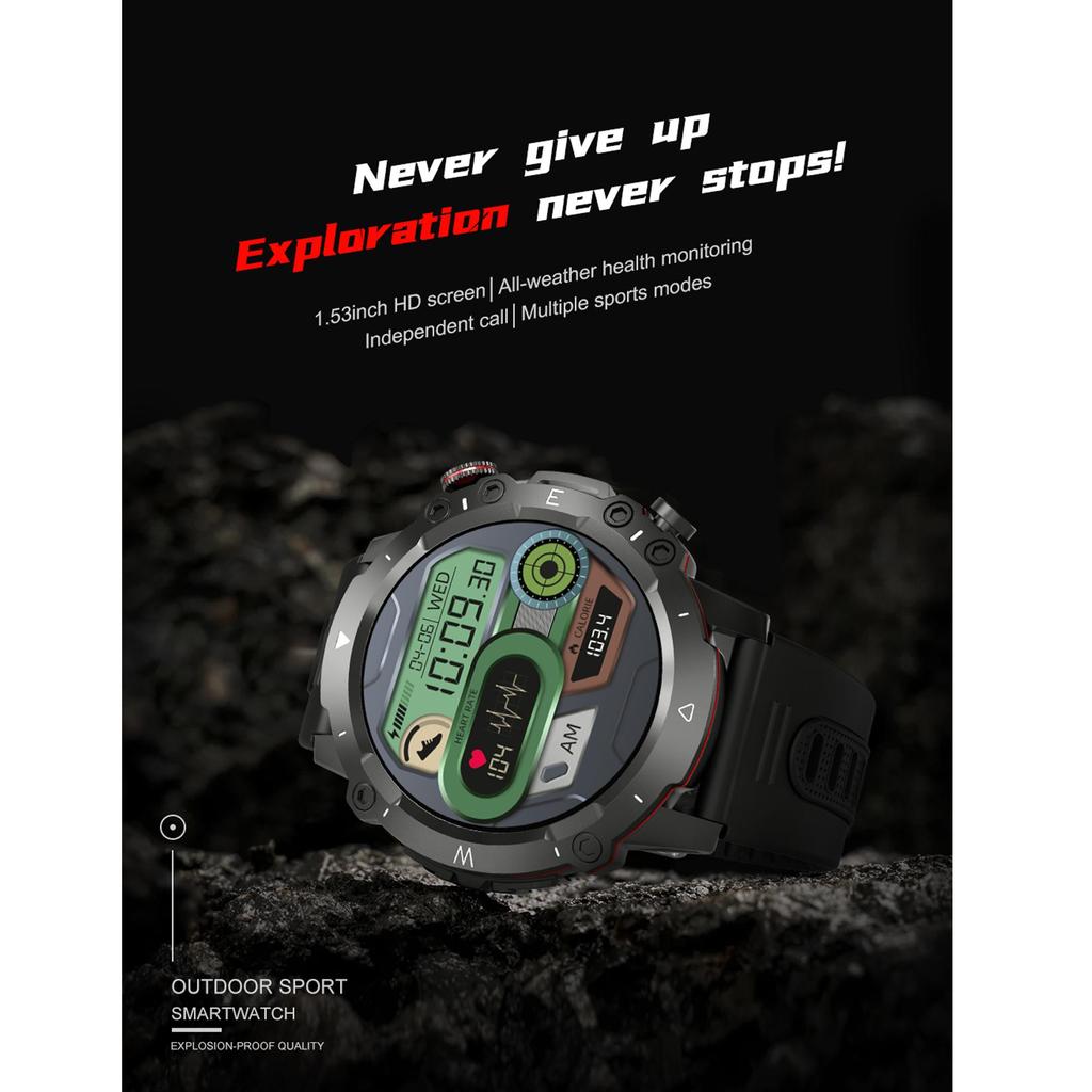 SmartWatch Men AMOLED Outdoor Sport Track Heart Rate Health Monitor Ip67 Waterproof Bluetooth Call Smart Watch