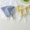 French Style Triangle Scarf Small Flowers Headbands New Hair Bands  for Women Girls