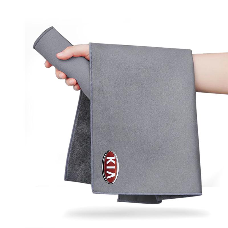 1 шт. 2025 Мода Новое Полотенце для Мойки Автомобиля Микрофибра Чистящая Тряпка Ткань Автотовары Для KIA Cerato Sportage R K2 K3 K5 Sorento Sportage R Rio Soul