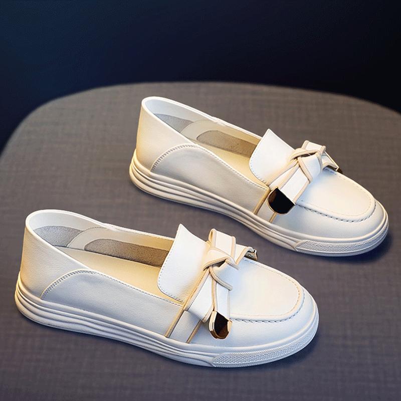 Модные женские повседневные туфли на плоской подошве из мягкой кожи, женские роскошные брендовые мокасины без застежек, женские мягкие мокасины Zapatos De Mujer 2024