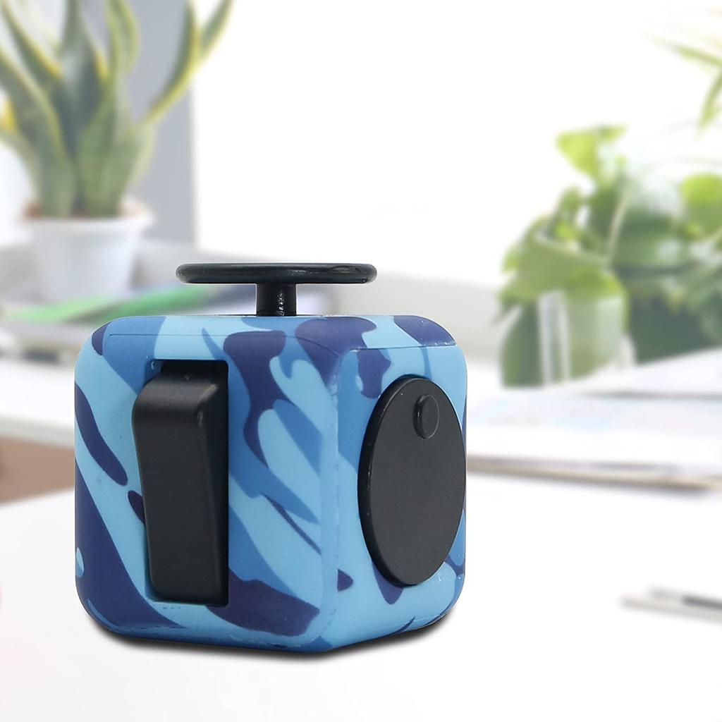 Игрушка Fidget Cube, снимающая стресс, тревогу и давление, отлично подходит для взрослых и детей [идея подарка] [расслабляющая игрушка] [средство для снятия стресса] [мягкий материал]