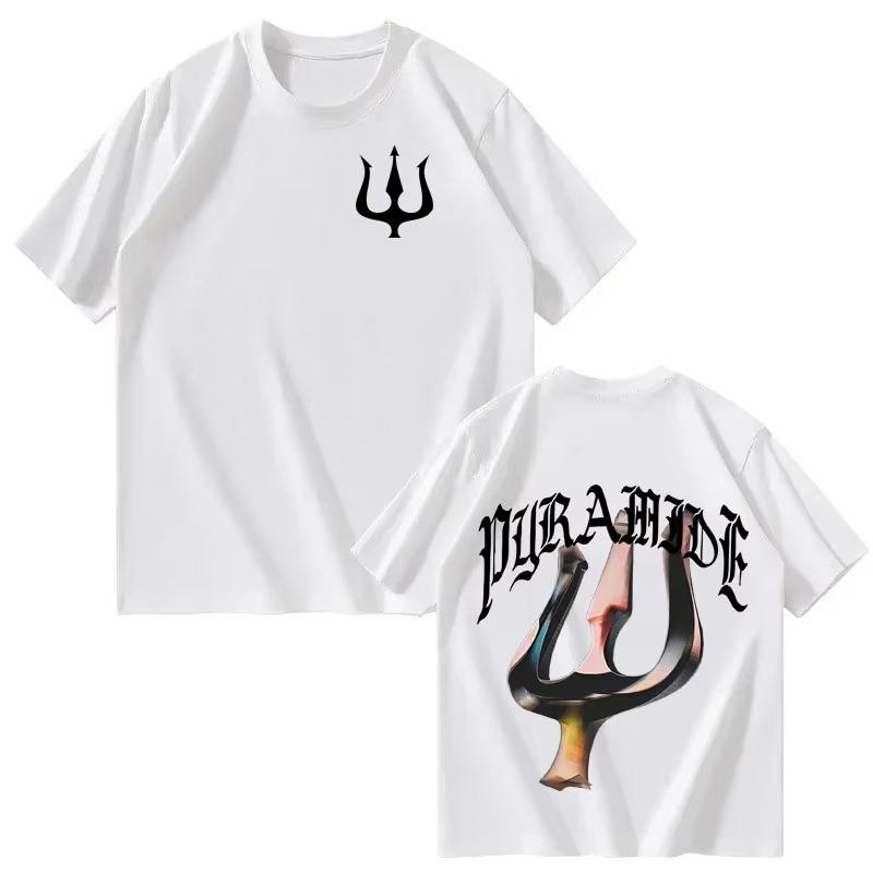 Rapper Werenoi Pyramide 2026 summer Print Harajuku Tshirt Fans Gift Mens Women Fashion Aesthetic Short Sleeve Top Streetwear
