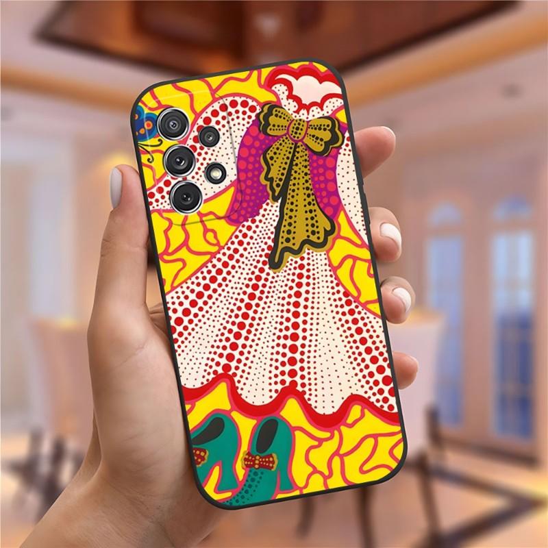 Чехол для телефона с рисунком Яёи Кусамы для Samsung Galaxy S23 S22 S10 S20 S30 S21 S8 S9 Pro Plus Ultra Fe Дизайн Задняя крышка