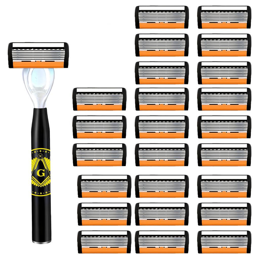 Высококачественные мужские лезвия для бритвы 6 слоев Немецкая нержавеющая сталь Бритвенные картриджи Совместимы с бритвой Mach