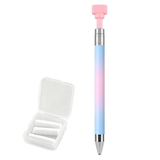 Refillable Wax Pen Automatic Diamond Art Pen Diamond Placement Pen with Wax Refill for Rhinestones DIY Crafts Nail Art