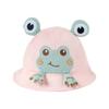 Детская шляпа-ведро с рисунком лягушки унисекс для мальчиков и девочек, солнцезащитная шапка, милая шапочка для малышей с милым вышитым узором