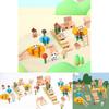Bamboo Forest Panda Wooden Building Blocks For Kids Early Education And Creative Play