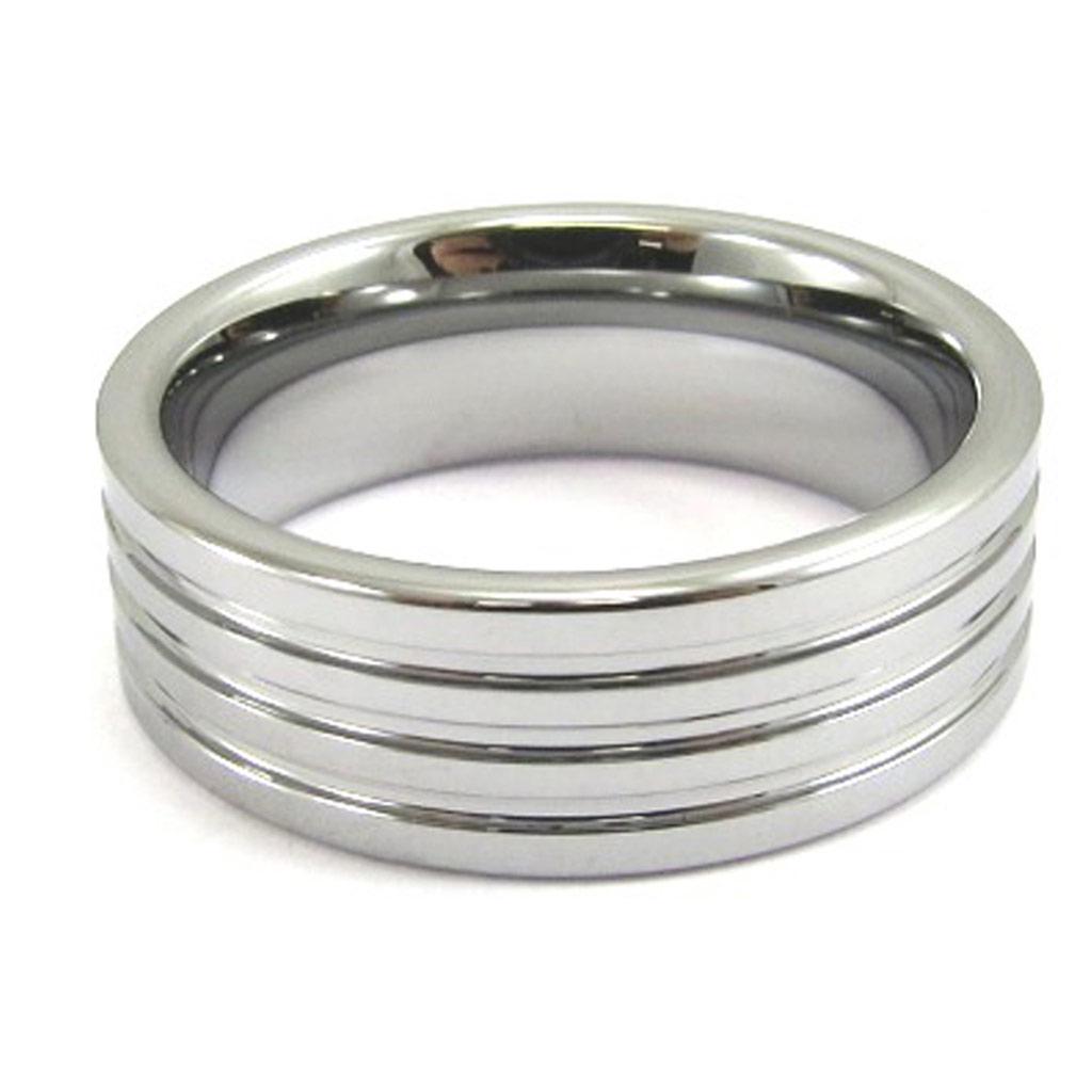 Кольцо из вольфрама 'High Tech' Black Silver