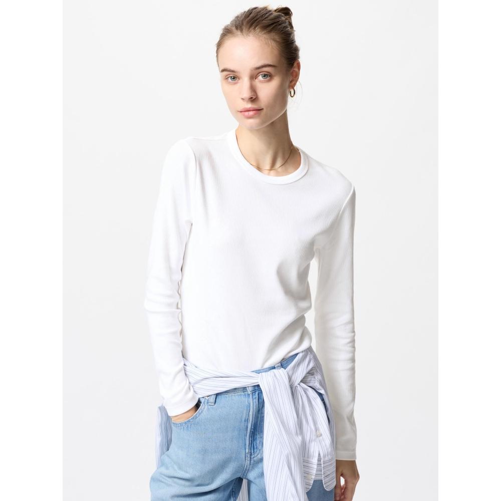 Uniqlo Футболка с круглым вырезом Japan SofT Rib