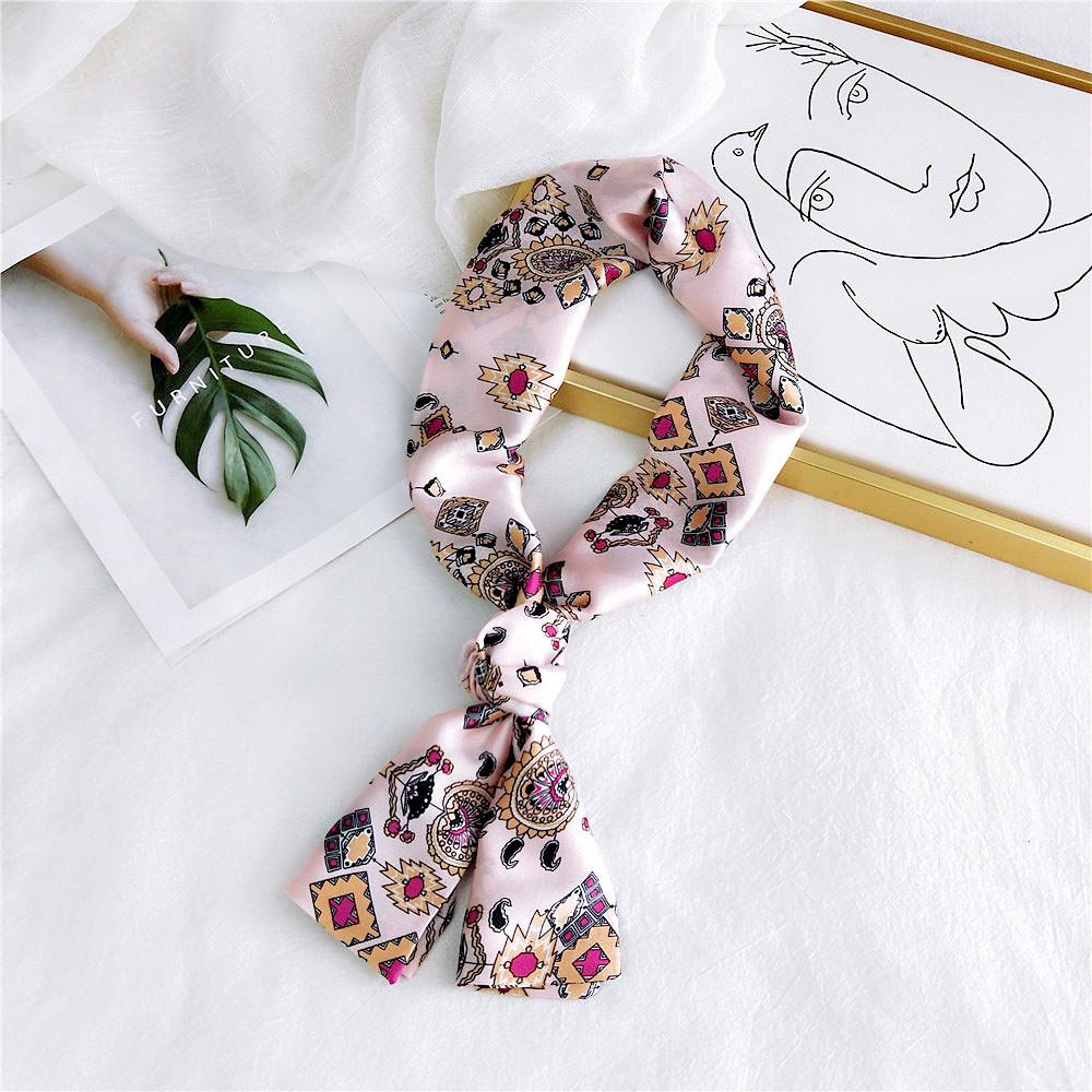 New Scarves Silk Scarves Women'S Spring And Autumn Season Long Decorative Professional Scarves Summer Thin Styles Paired With Shirts Stylish
