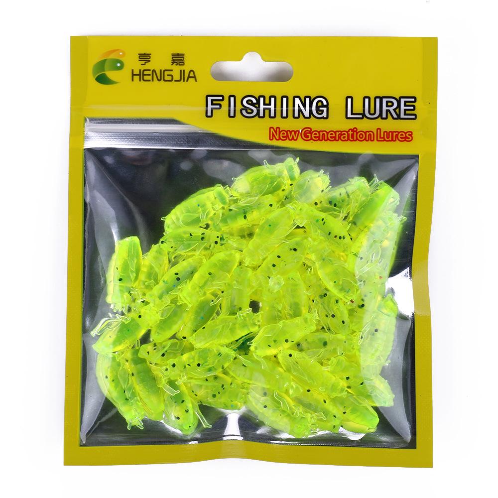 50 шт./лот, приманки для рыбалки в крикет, искусственные мягкие наживки для насекомых, кузнечик, воблеры, силиконовая приманка