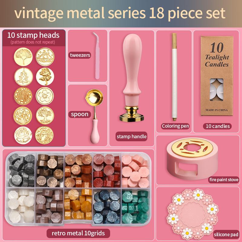 Сургучная печать, набор из 18 шт., лакированный штамп, сургуч, набор DIY, принадлежности для рукоделия, скрапбукинг, рождественские свадебные приглашения, украшения
