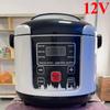 2025 New 24V Mini Rice Cooker Car Truck Soup Porridge Cooking Machine Food Steamer Heating Lunch Box Meal Heater Warmer 2L