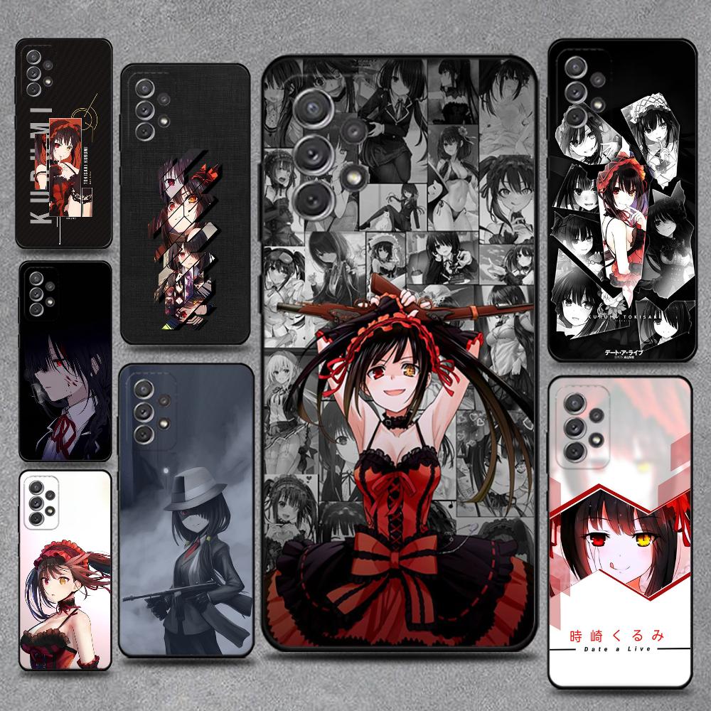 Чехол для телефона Tokisaki K-Kurumi для Samsung S25, S24, S21, S22, S23, S30, Ultra, S20, Plus, Fe, Lite, Note, 10, 9, 5G Черный