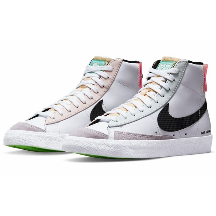 Nike Женские кроссовки Blazer Mid 77 Have A Good Game белые Green-Strike черные DO2331-101