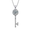925 Silver Necklace Women's Key Pendant Keys Pendant
