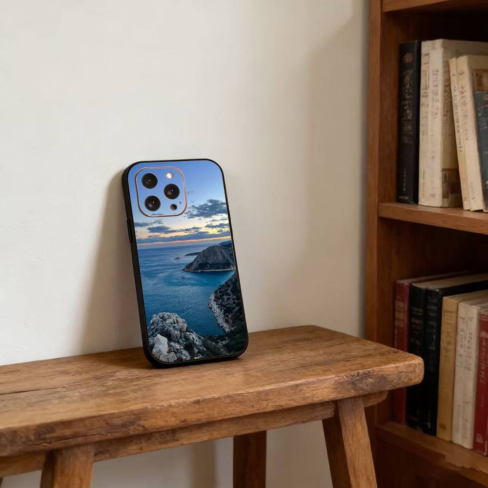Морской пейзаж Чехол для телефона Для iPhone 17, 16, 15, 14, 13, 12, 11 Plus, Pro Магнитный с Magsafe Беспроводная зарядка