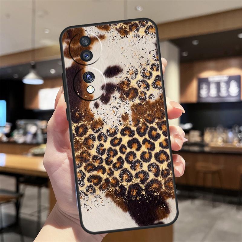 Роскошный Чехол с Леопардовым Принтом для Honor Magic 7 5 6 8 Lite Honor 400 200 Pro 50 70 90 X8c X9a X9b X9c X9d Win RT Чехол