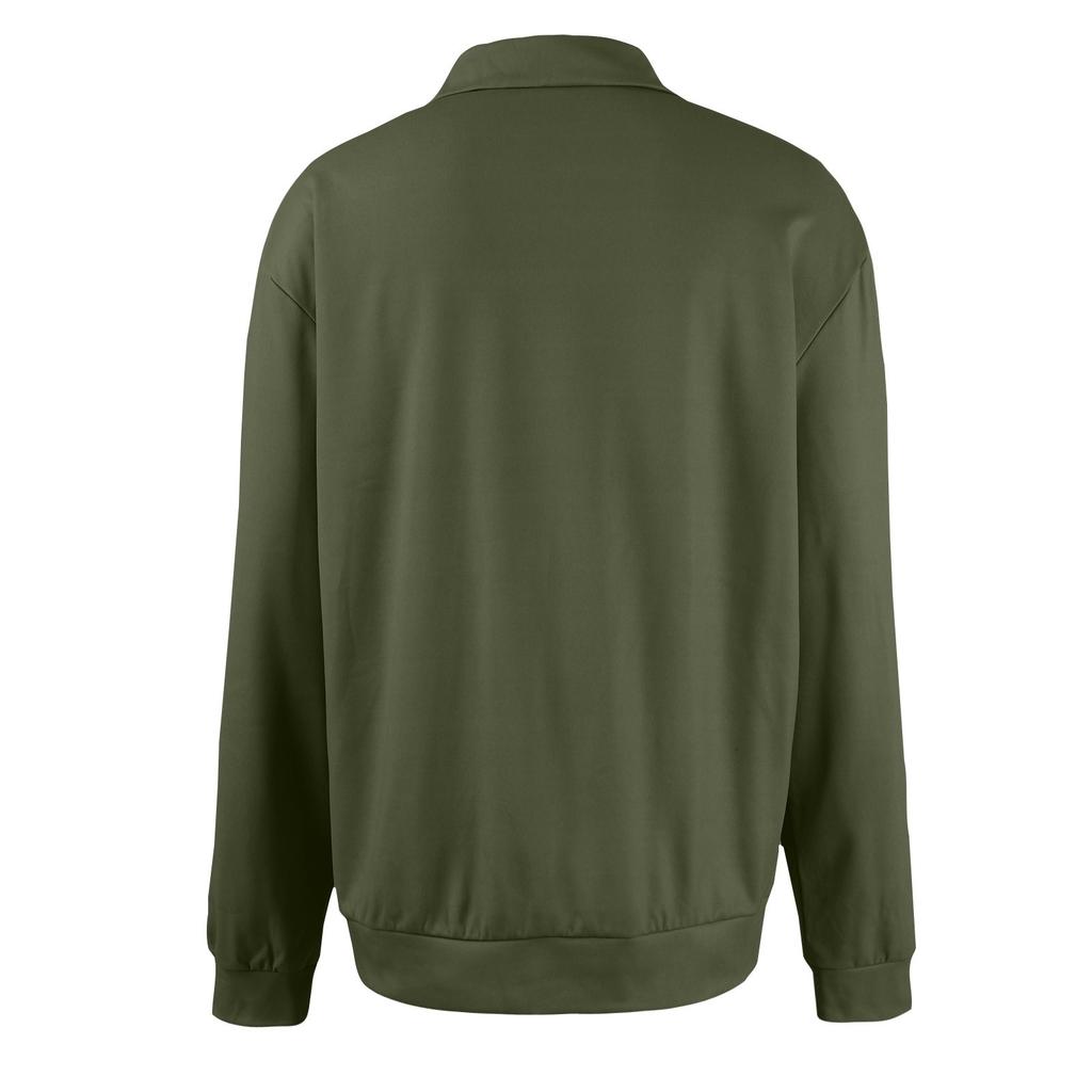 Men's Solid Color Shirt Plus Men's Long Sleeved T-shirt Minimalist Sweatshirt