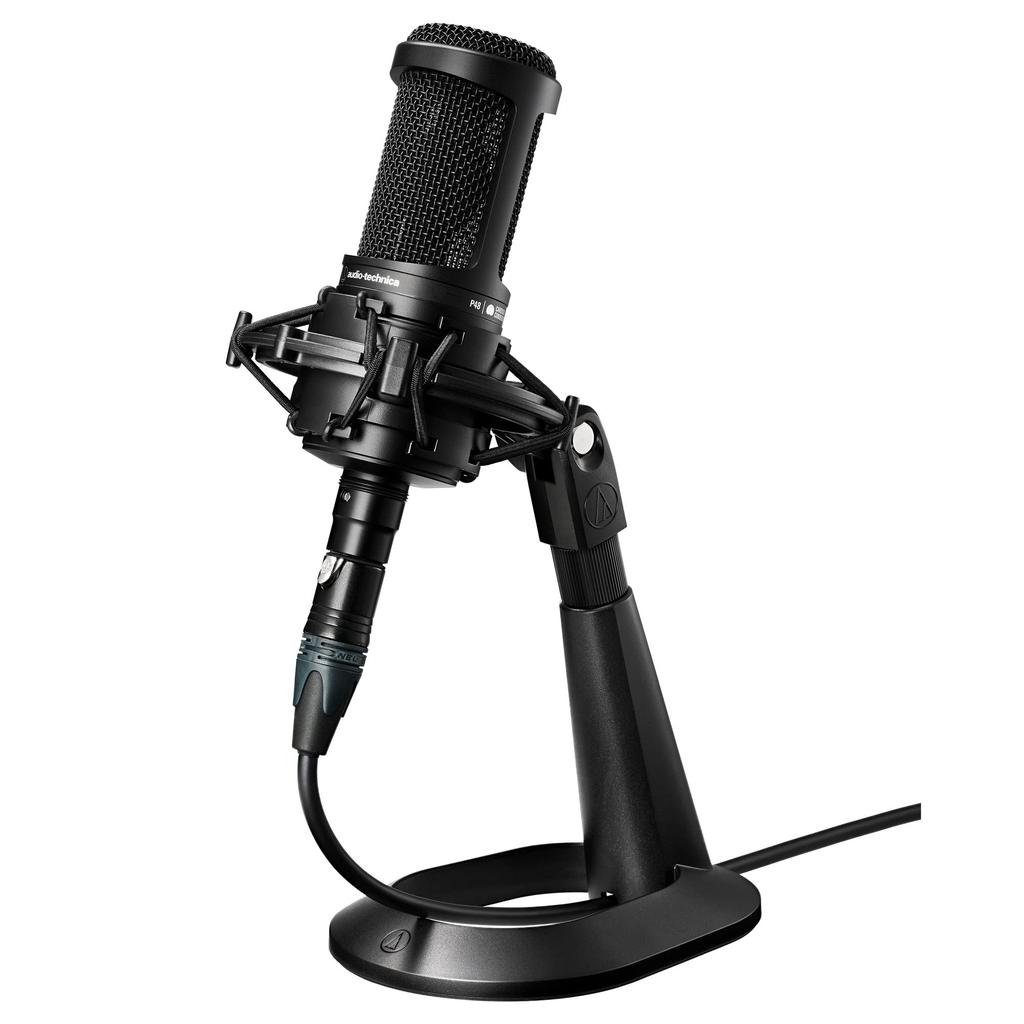 AT8703 Microphone Desktop Microphone Stand with Adjustable Angle for and Karaoke with Audio-Technica Stand, Gameplay, Streaming, Recording,