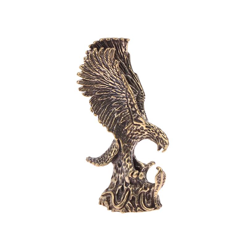 Pure Brass Eagle Statue Vintage Simulated Animal Statue Car Home Office Desk Decor Ornament Metal Figure Props Toy Gift Hawk