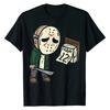 Friday 12th Halloween Horror Movie Humor T-Shirt Men's Funny Casual Short Sleeve Top Oversized Women's T-Shirt Birthday Gift