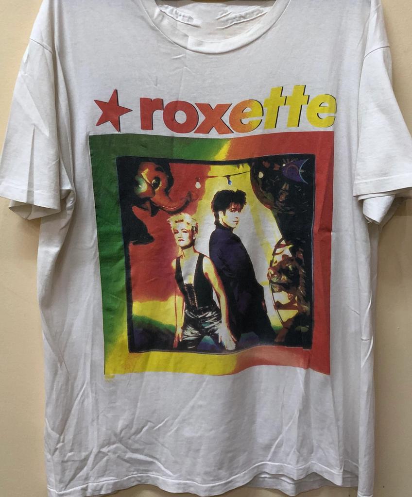 Roxette band Concert Tour T-shirt White Unisex Tee All Sizes 1F1633