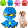 Flying Saucer Ball Magic Deformation UFO with Led Light Flying Toys, Decompression Children Outdoor Fun Toys for Boys Kids Gift