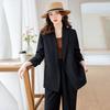 High Quality Stylish and Professional Two-Piece Suit for Women: Unique Sophisticated Blazer and Wide-Leg Pants Set