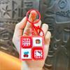 *Sanrio Hello Kitty Говорящий Ключница-Кнопка Ключ-Крышка Кошка Kt Игрушка для Снятия Стресса Милая Кнопка Клавиатуры Сжимающаяся Декор Стола Подарки на День Рождения