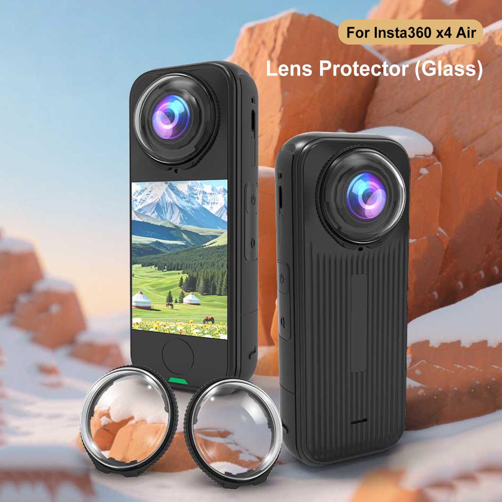 Lens Guards Tempered Glass Protective Lens Cap Cover for Insta360 X4 Air Camera Accessories