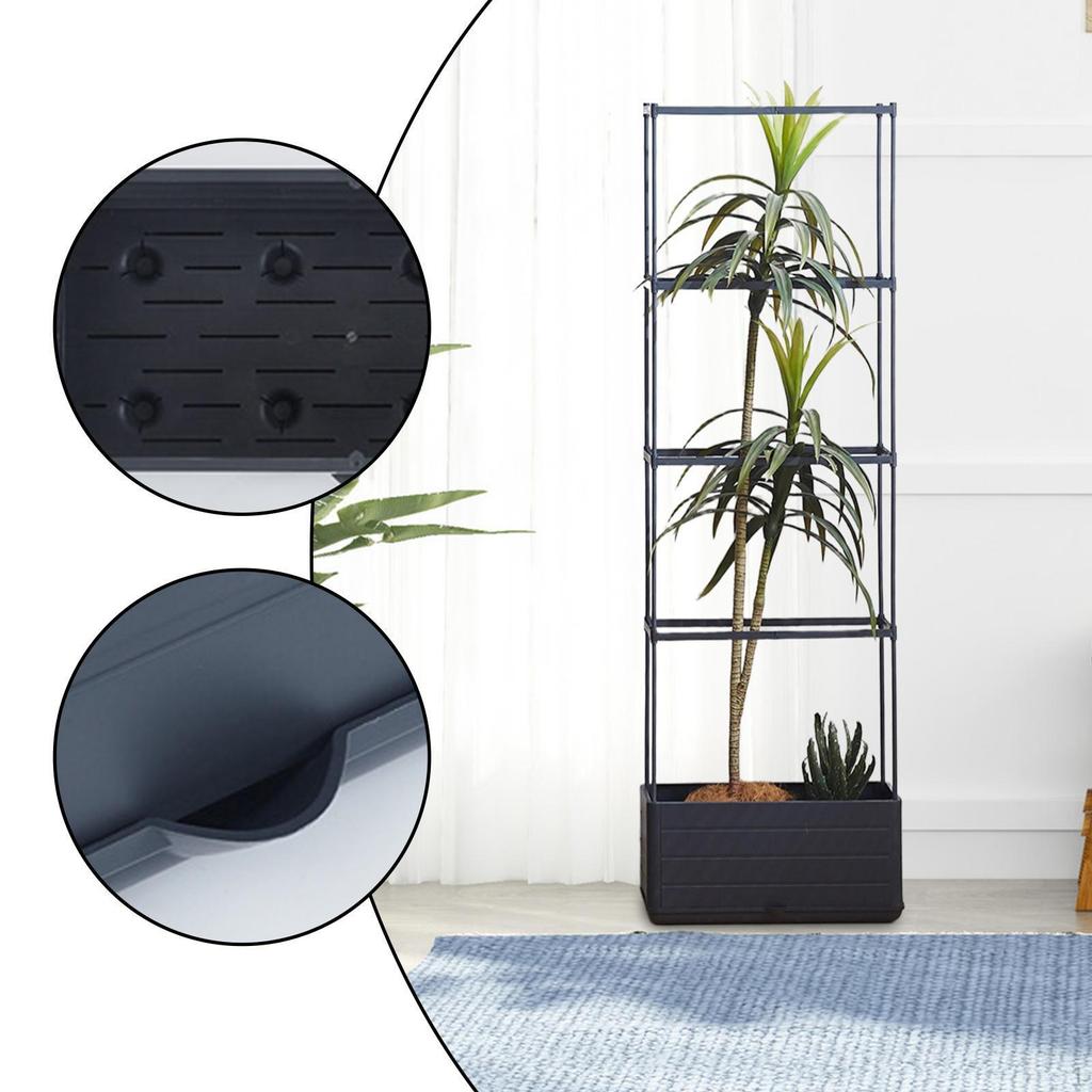 Ящик для рассады с решетчатым горшком для растений, прямоугольная самополивающаяся приподнятая грядка для томатов