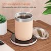 Coffee Mug Warmer Thermal Coaster Water Cup Heating Pad for Desk Home Office Milk Tea Water Heating US 110V