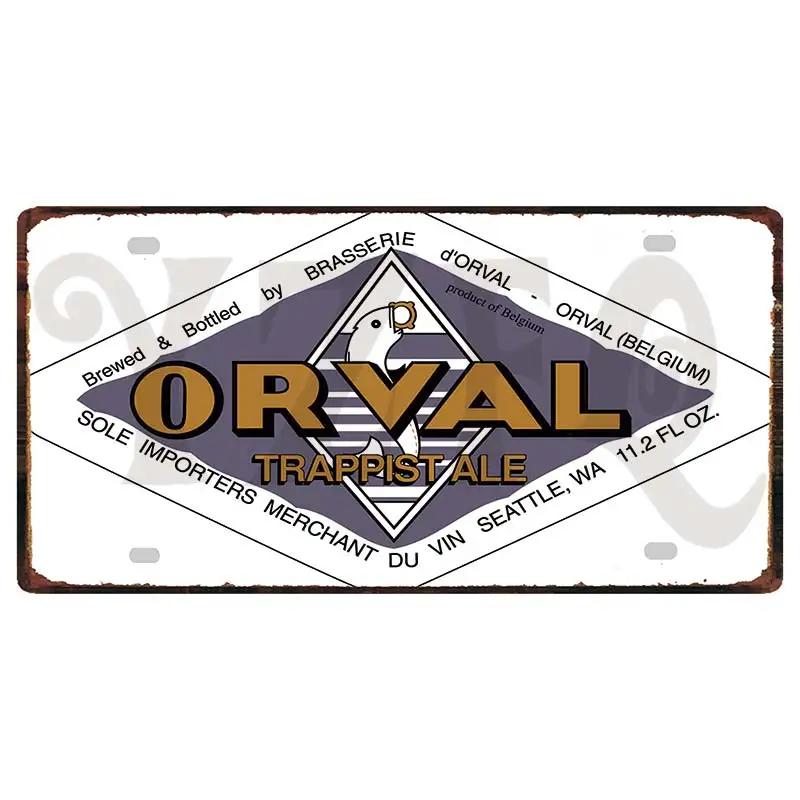 Металлическая табличка Бельгийское пиво 6x12 дюймов Duvel Jupiler Zot Пластина для стены Дома Ресторана Ремесленное Декорирование 30X15CM DC-1636A