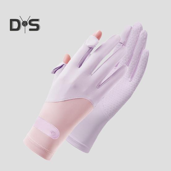 Тонкие солнцезащитные перчатки Ice Silk для женщин и мужчин, защита от ультрафиолета, перчатки для вождения и велоспорта с сенсорными пальцами, нескользящие, дышащие, летние перчатки для активного отдыха