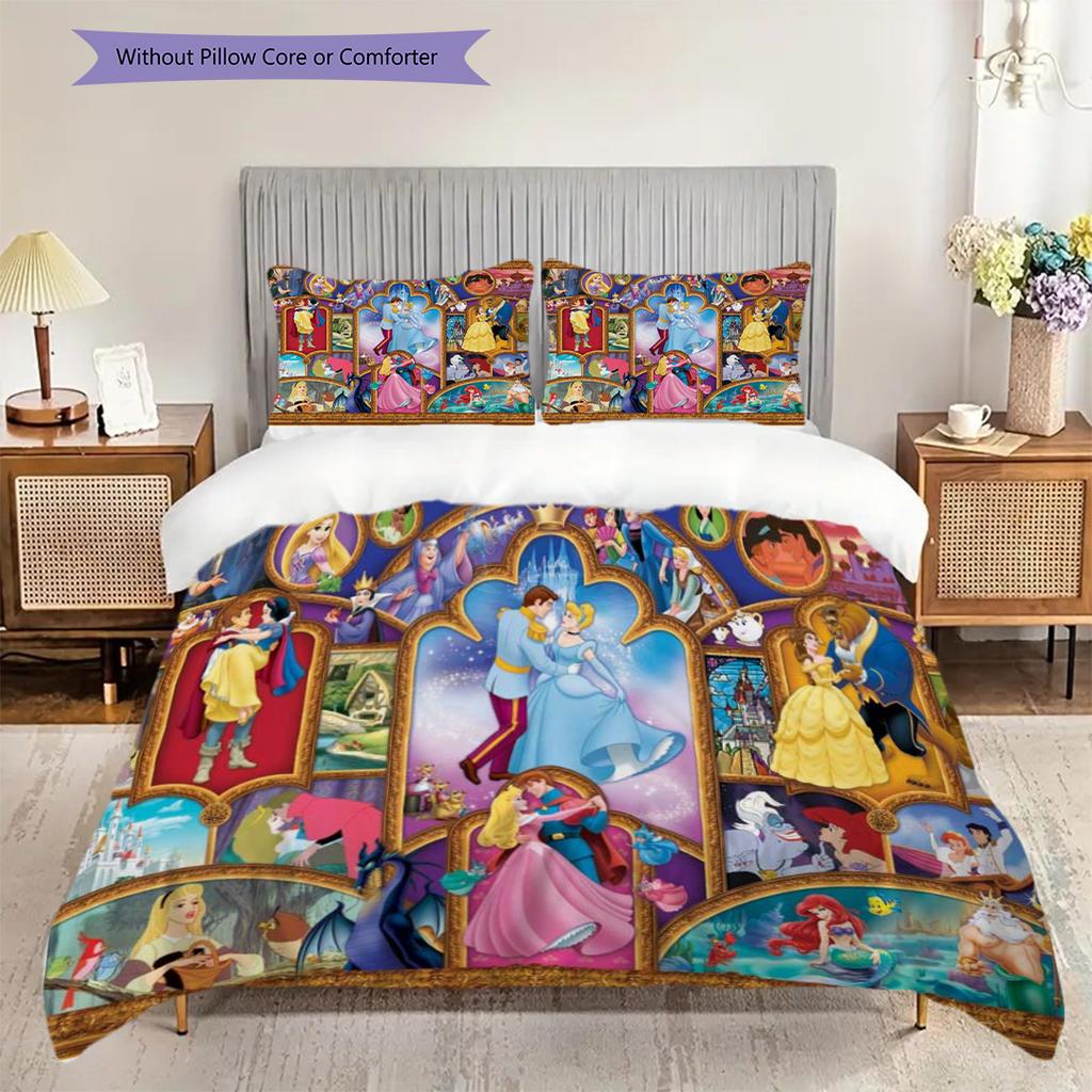 Pixar Animation Movie Poster Collage Threepiece Set 1 Duvet Cover 2 Pillowcase Without Core Duvet Cover And Pillowcase Soft And Comfortable